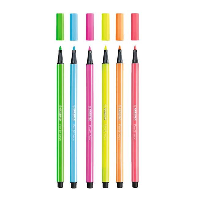Set Pen 68 - 6 colores Fluor