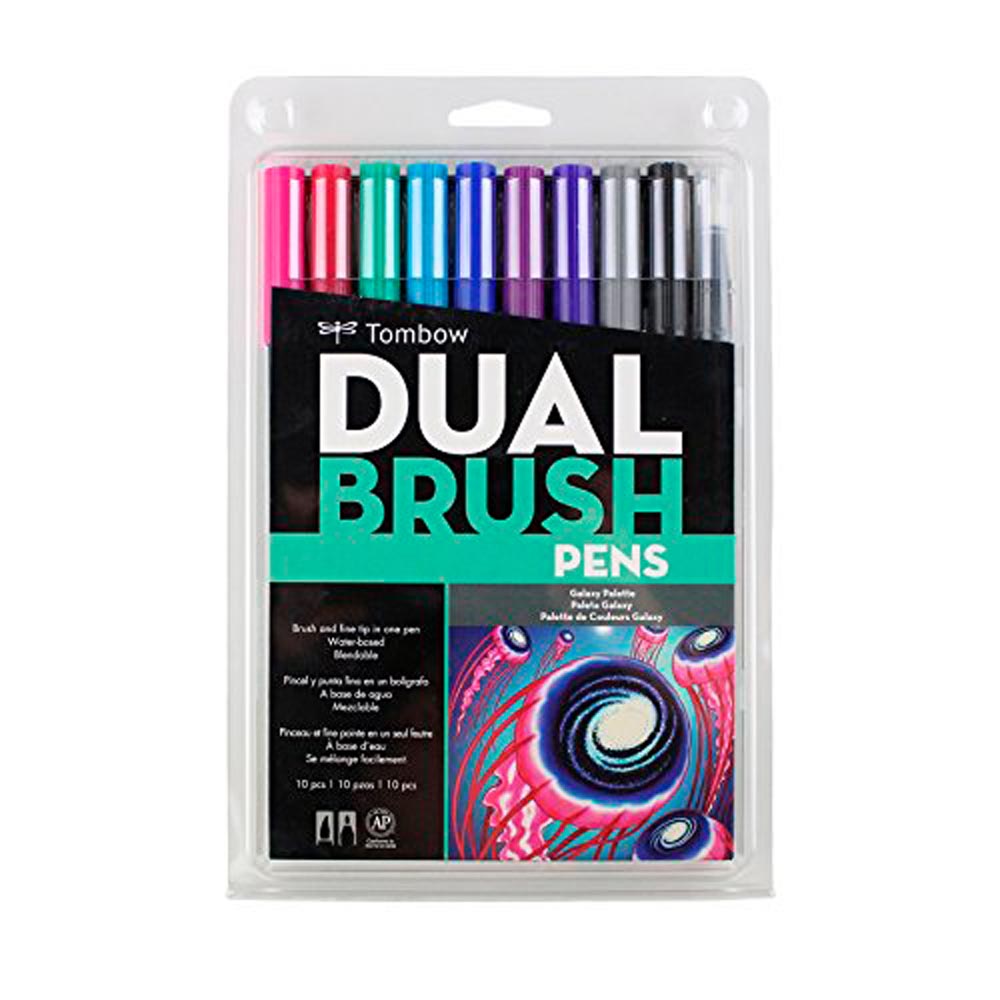 Set 10 marcadores Dual Brush Pen - Galaxy