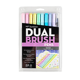 Set 10 marcadores Dual Brush Pen - Pastel