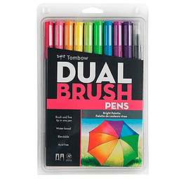 Set 10 marcadores Dual Brush Pen - Bright