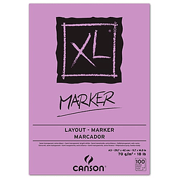 Block Xl Marker Tamaño A3 70 Gr 100 Hojas