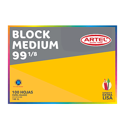 Block medium 99 1/8 100 hojas