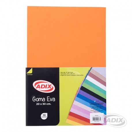 Goma Eva 20x30 cm 10u