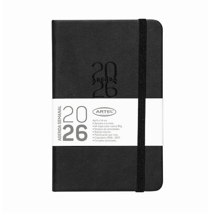 Agenda Semanal 2026 Artel – Tamaño A6