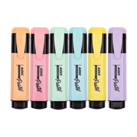 Destacadores Pastel Adix – Set 6 Colores