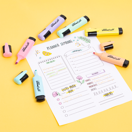Destacadores Pastel Adix – Set 6 Colores