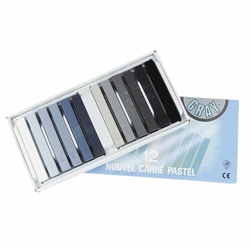 Pasteles Secos Nouvel Carré – Set 12 Colores Grises