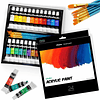 Pinturas Acrílicas – Set 24 Colores 12 ml + 6 Pinceles