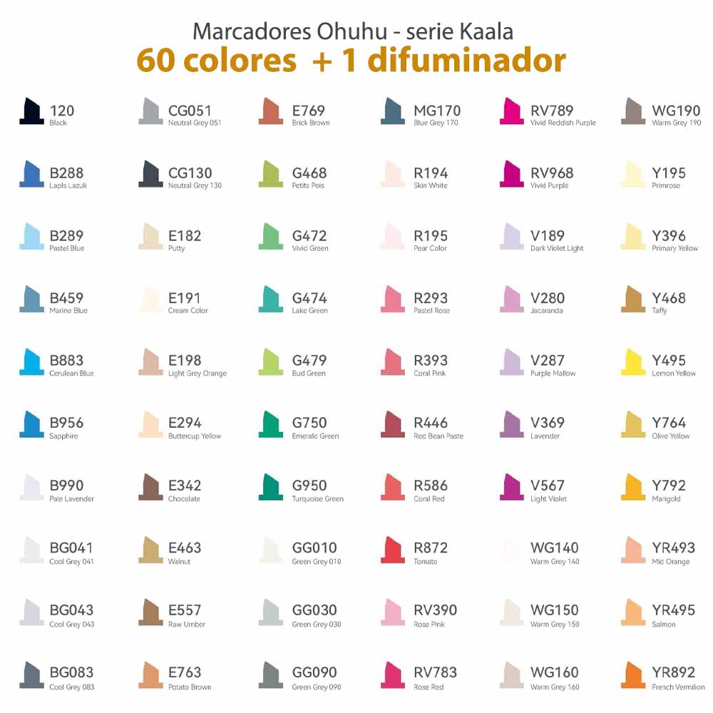 Kaala – Set 60 Colores + Blender