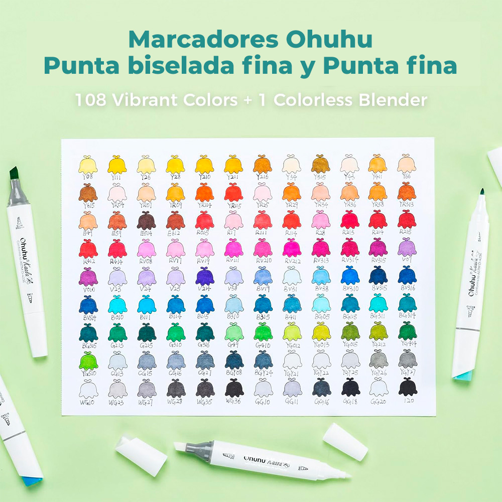 Kaala – Set 108 Colores + Blender