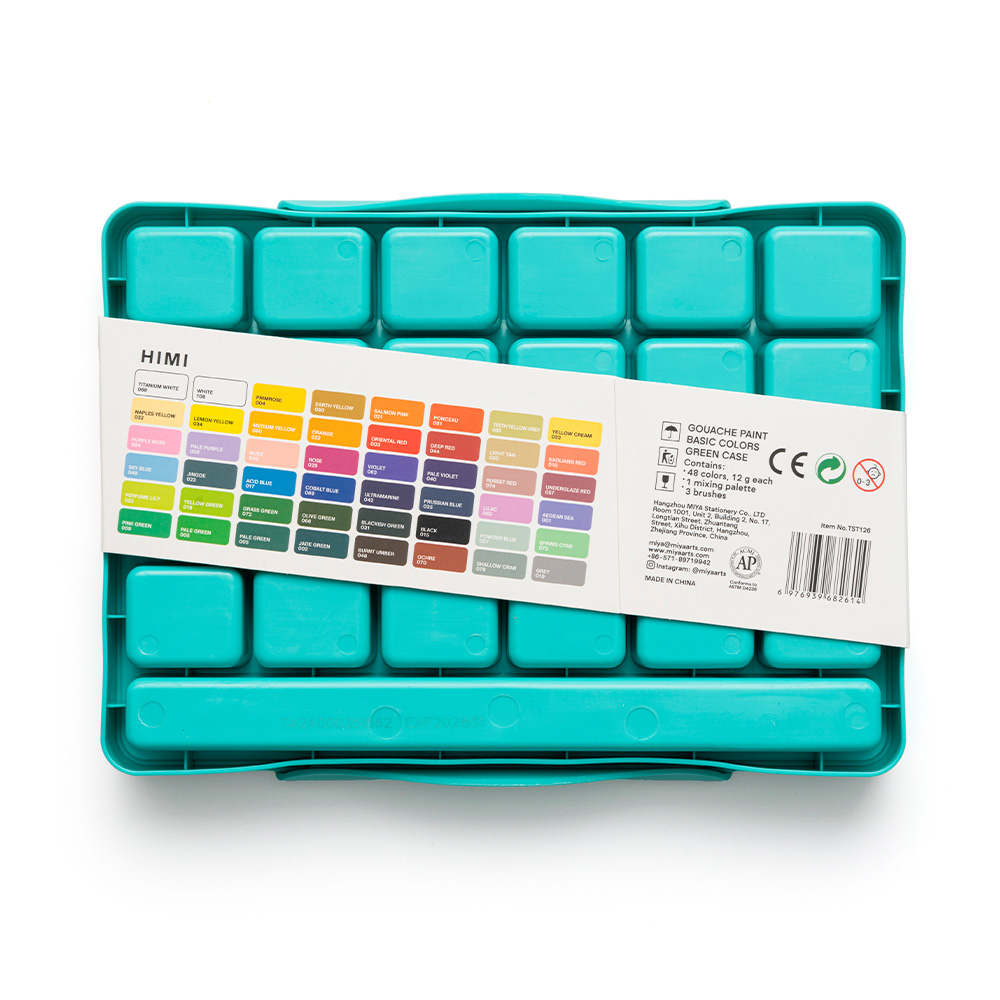 Gouache – Set 48 Colores + Pinceles