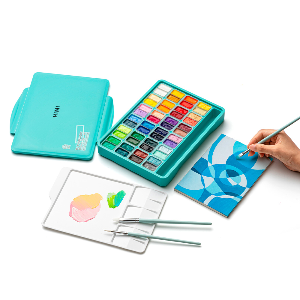 Gouache – Set 48 Colores + Pinceles