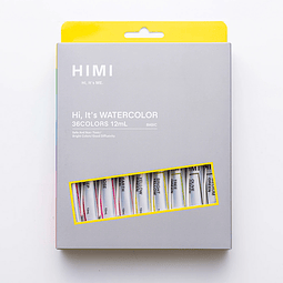 Acuarela líquida – Set 36 colores – Tubos 12 ml