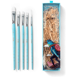 Pinceles Little Bird – Set 5 Unidades – Celeste