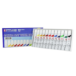 Acuarela líquida – Set 12 colores – Tubos 5 ml