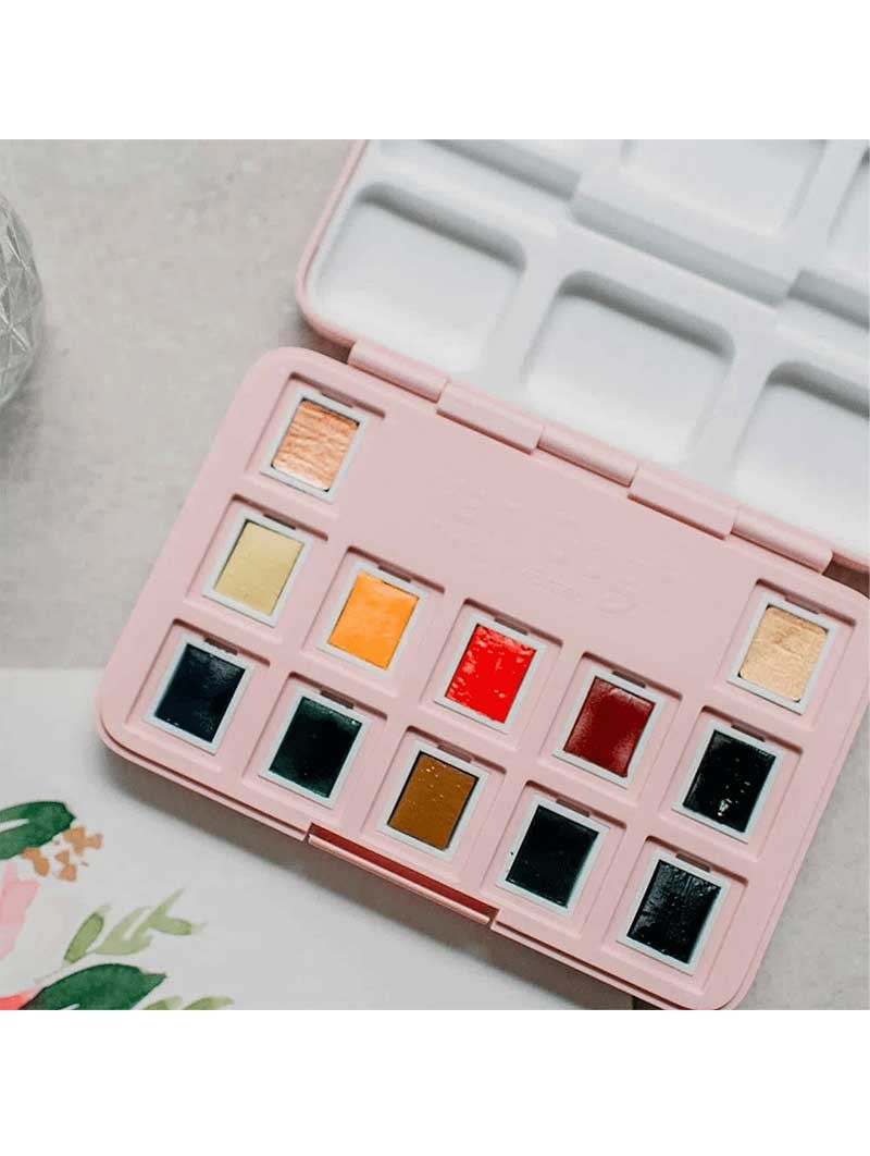 Acuarela Frau Hölle Floral – Set 12 Colores 