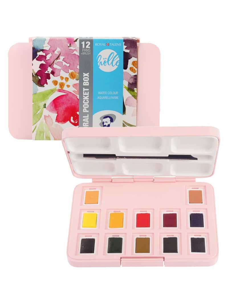 Acuarela Frau Hölle Floral – Set 12 Colores 