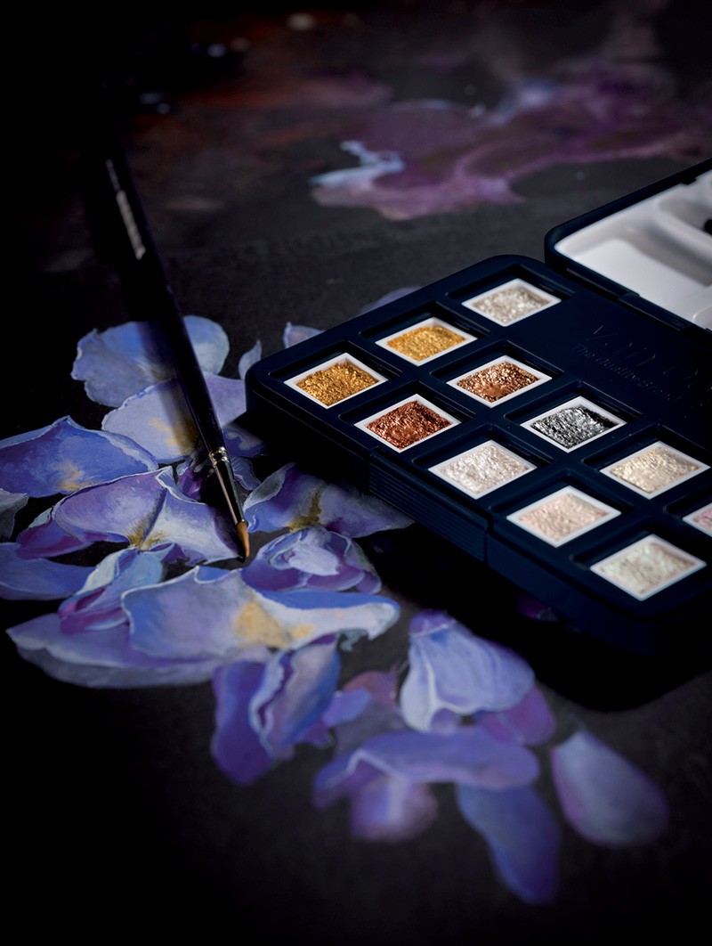 Acuarela Metálicos & Interferencia  – Set 12 Colores