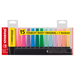 STABILO BOSS Original – Set 15 Colores