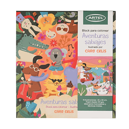 Block para Colorear – Aventuras Salvajes x Caro Celis