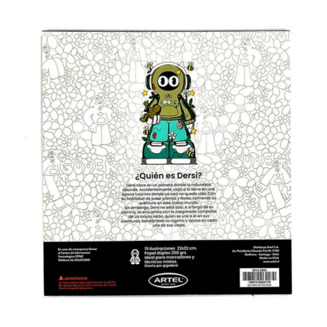 Block para Colorear – Dersi Estuvo Aquí x Godersi