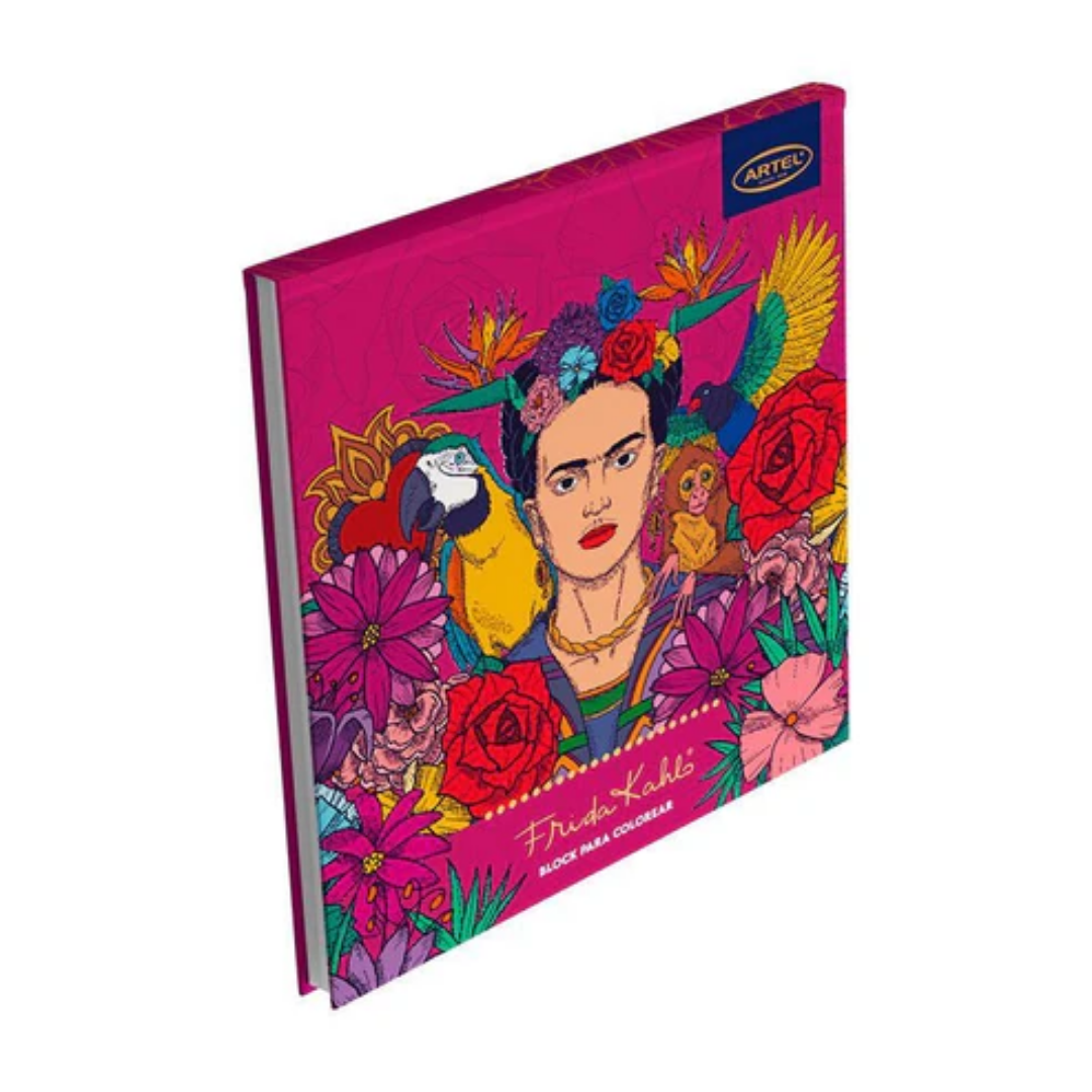 Block para Colorear – Frida Kahlo