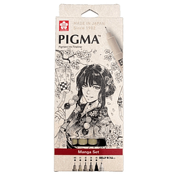 Manga Set – Set 6 Piezas (Tiralíneas + Brush + Gel Blanco)