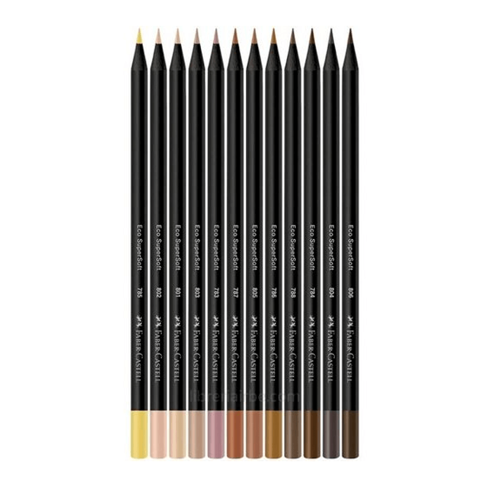 Ecolápices Supersoft – Set 12 Colores – Tonos de Piel