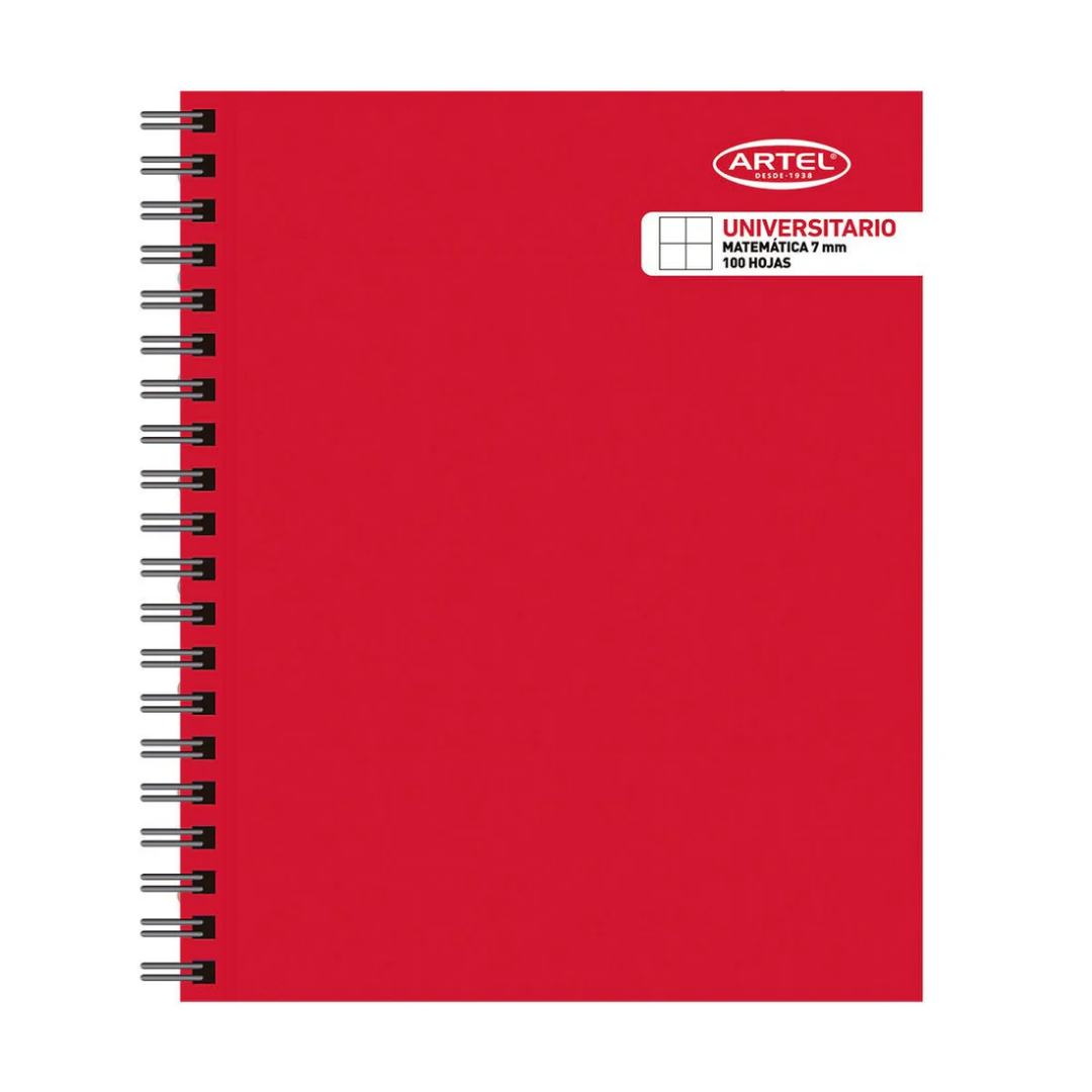 Cuaderno Universitario – 100 Hojas – Matemática (7 mm)