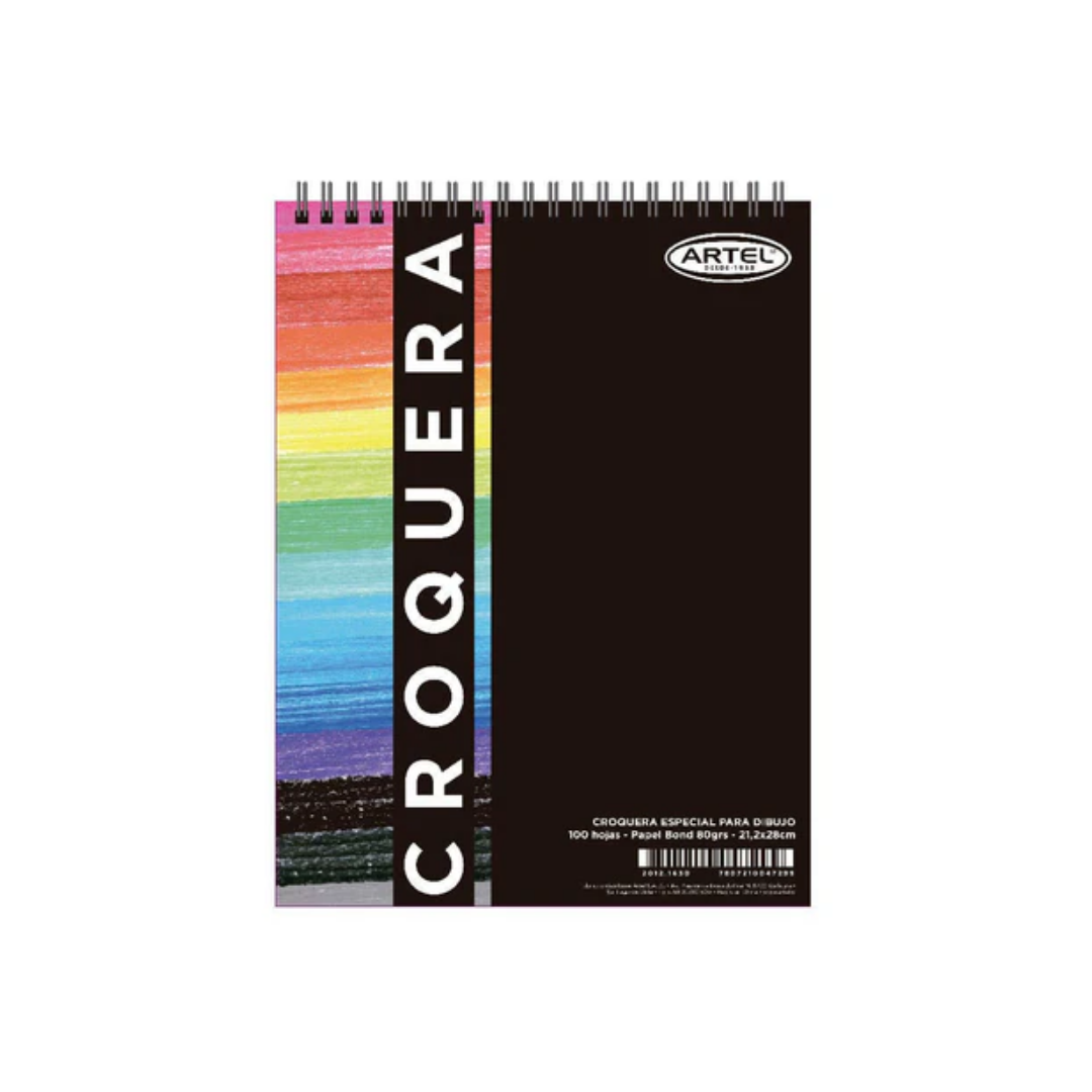 Croquera Bond – 100 Hojas – 21 × 28 cm