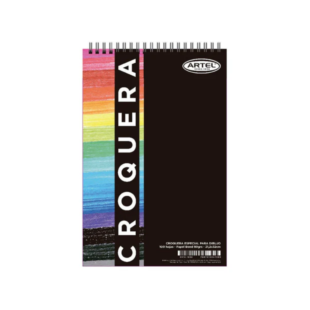 Croquera Bond – 100 Hojas – 21 × 32 cm
