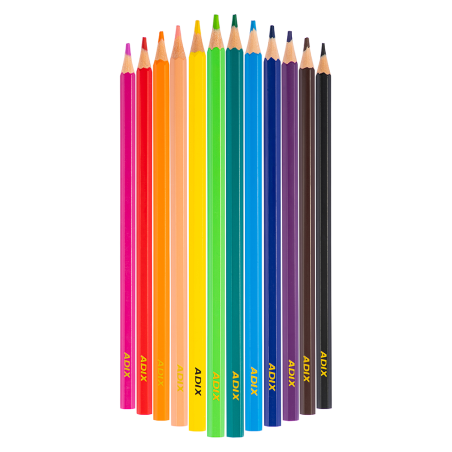 Lápices de Colores – Set 12 Colores – Hexagonales