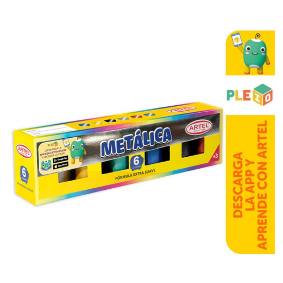Témperas – Set 6 Colores – Metálicas