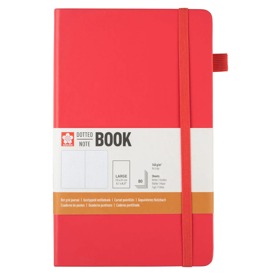 Libreta – Tamaño 13 × 21 cm – Hoja de puntos – Rosa Cerezo