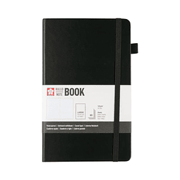 Libreta – Tamaño 13 × 21 cm – Hoja de líneas – Negro