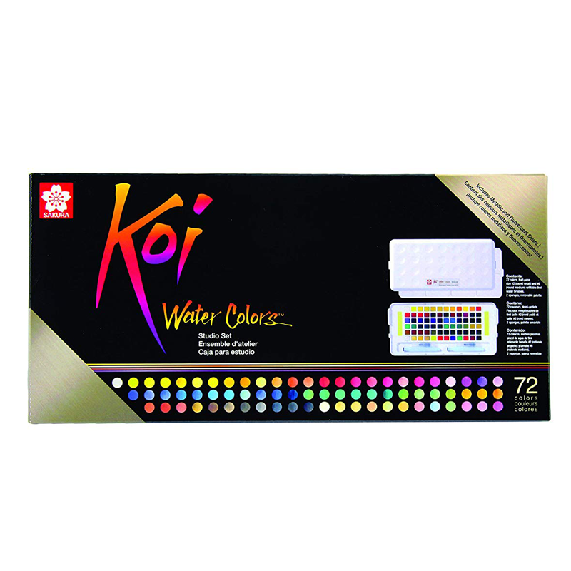 Acuarela Koi – Set 72 Colores + 2 Waterbrush