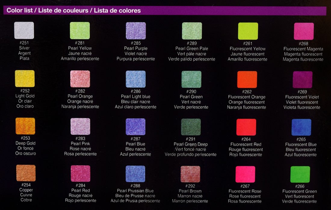 Acuarela Koi – Set 24 Colores  – CAC + Waterbrush