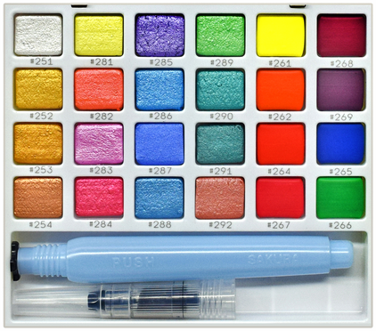 Acuarela Koi – Set 24 Colores  – CAC + Waterbrush