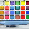Acuarela Koi – Set 24 Colores  – CAC + Waterbrush