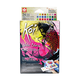 Acuarela Koi – Set 24 Colores  – CAC + Waterbrush