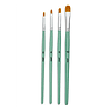 Pinceles Acrílico Fluido – Set 4 Unidades – Avellanados