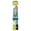 Pinceles Acrílico Fluido – Set 4 Unidades – Avellanados