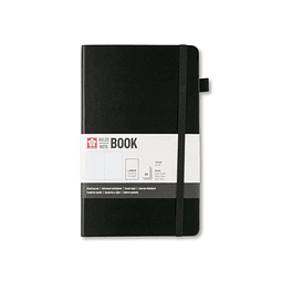 Libreta – Tamaño 13 × 21 cm – Hoja de líneas – Negro