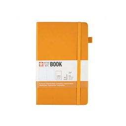 Libreta – Tamaño 13 × 21 cm – Hoja de puntos – Amarillo Kerria