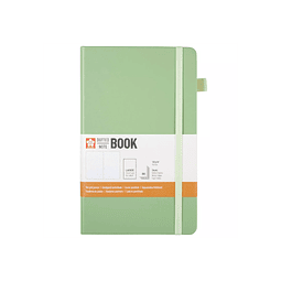 Libreta – Tamaño 13 × 21 cm – Hoja de puntos – Verde Patina