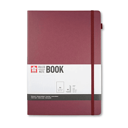 Libreta – Tamaño 21 × 30 cm – Hoja de líneas – Burdeo