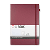 Libreta – Tamaño 21 × 30 cm – Hoja de líneas – Burdeo