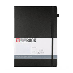Libreta – Tamaño 21 × 30 cm – Hoja de cuadros – Negro
