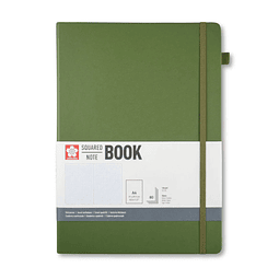 Libreta – Tamaño 21 × 30 cm – Hoja de cuadros – Verde Pino