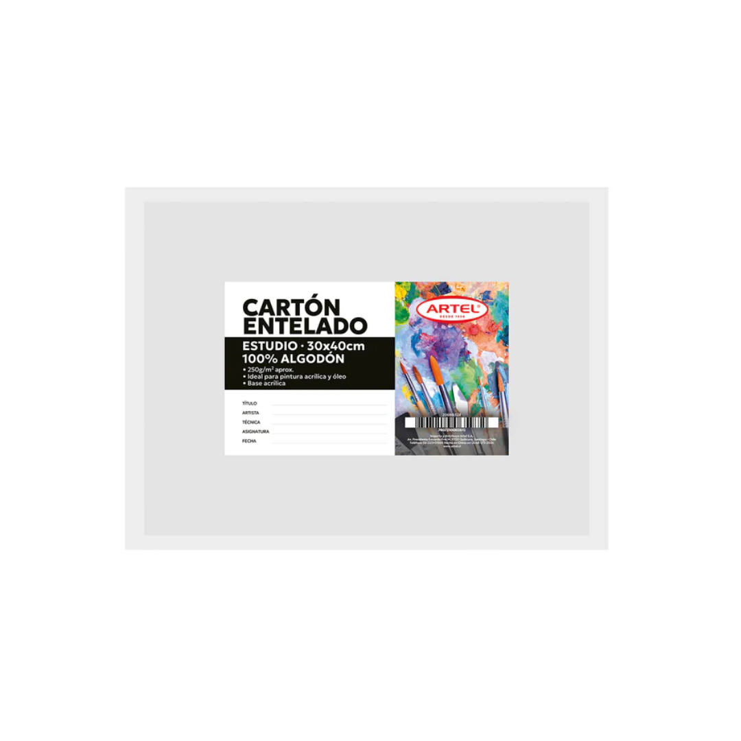 Cartón Entelado – 30 x 40 cm – 250 g